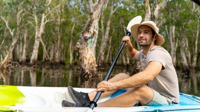 man-kayaking